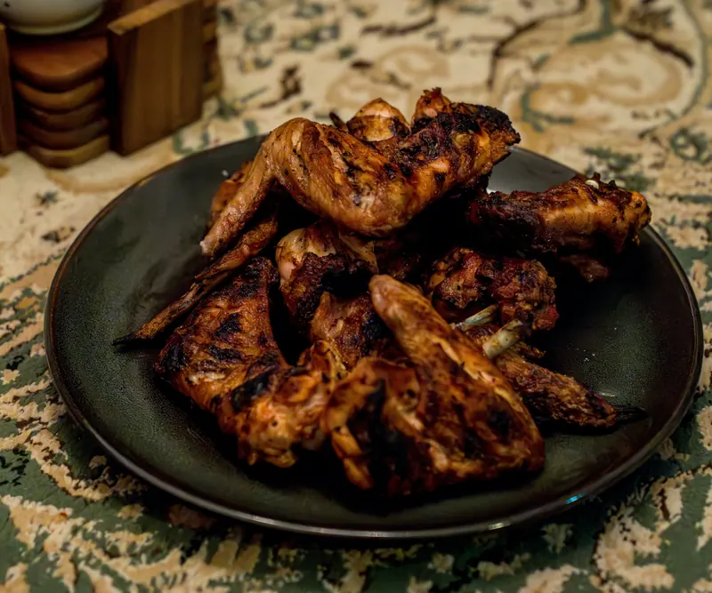 Plate of jerk wings